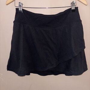Joy Land Women’s Large Black Skort Knit Stretch Athletic Casual Skirt